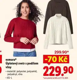 Lidl Úpletový svetr s podílem vlny nabídka