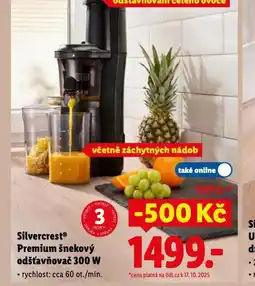 Lidl Premium šnekový odšťavňovač 300 w nabídka