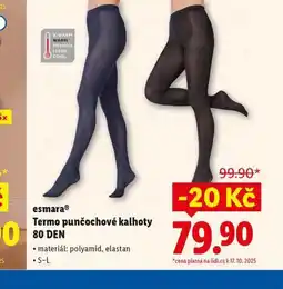 Lidl Termo punčochové kalhoty nabídka