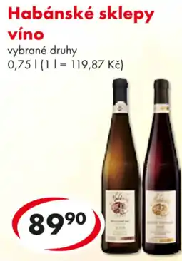 CBA Habánské sklepy víno nabídka