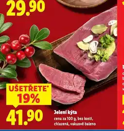 Lidl Jelení kýta nabídka