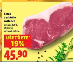 Lidl Steak z nízkého roštěnce nabídka