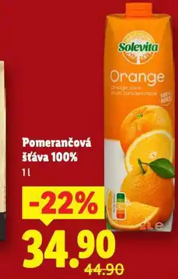 Lidl Pomerančová šťáva nabídka