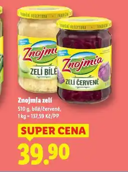 Lidl Znojmia zelí nabídka