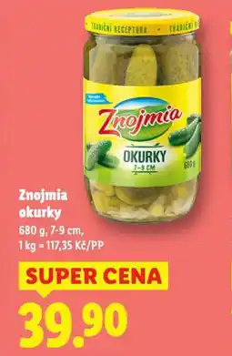 Lidl Znojmia okurky nabídka