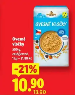 Lidl Ovesné vločky nabídka