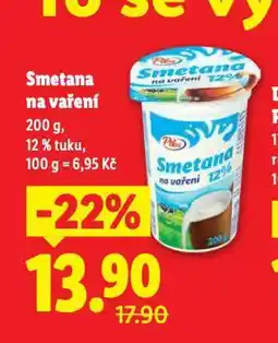 Lidl Smetana na vaření nabídka