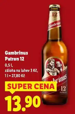 Lidl Pivo gambrinus nabídka