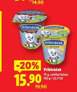 Lidl Pribináček nabídka