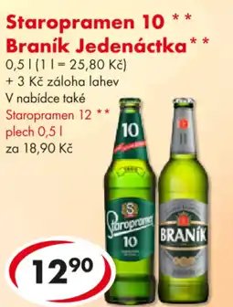 CBA Staropramen 10 Braník Jedenáctka nabídka