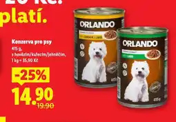 Lidl Konzerva pro psy nabídka