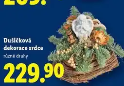 Lidl Dušičková dekorace srdce nabídka