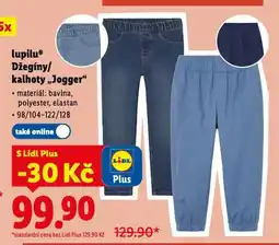 Lidl Lupilu kalhoty jogger nabídka