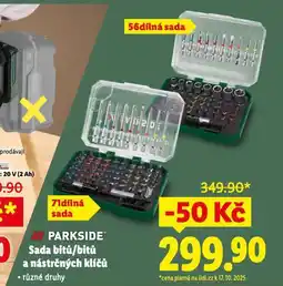 Lidl Parkside sada bitů nabídka