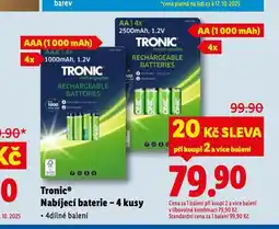 Lidl Tronic nabíjecí baterie nabídka