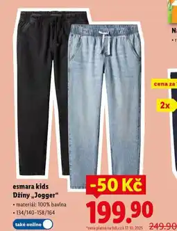 Lidl Esmara kids džíny nabídka