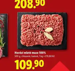 Lidl Hovězí mleté maso nabídka