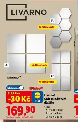Lidl Livarno sada zrcadlových dlaždic nabídka