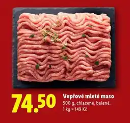 Lidl Vepřové mleté maso nabídka