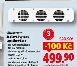 Lidl Silvercrest zesilovač výkonu topného tělesa nabídka