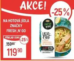 Globus Na hotová jídla značky fresh,n' go nabídka
