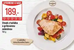 Globus Steak z tuňáka s grilovanou zeleninou nabídka