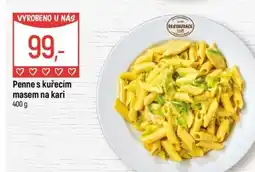 Globus Penne s kuřecím masem na kari nabídka