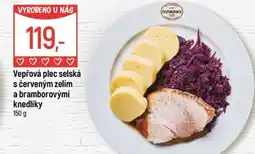 Globus Vepřová plec selská s červeným zelím a bramborovými knedlíky nabídka