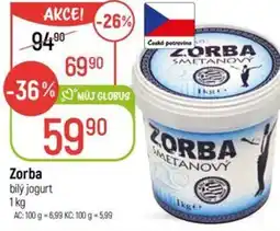 Globus Zorba bilý jogurt nabídka