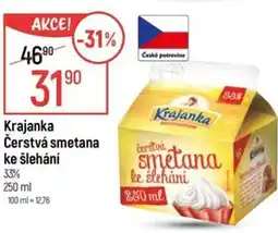 Globus Krajanka Čerstvá smetana ke šlehání 33% nabídka