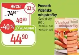 Globus Ponnath Vídeňské minipárečky nabídka