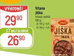 Globus Vitana Jíška tmavá, světlá nabídka