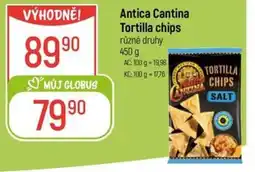Globus Antica Cantina Tortilla chips nabídka