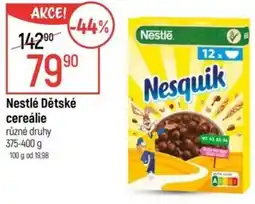 Globus Nestlé Dětské cereálie nabídka