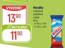 Globus Horalky arašidové, arašidové máslo nabídka