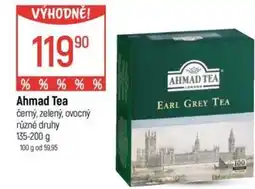 Globus Ahmad Tea černý, zelený, ovocný nabídka