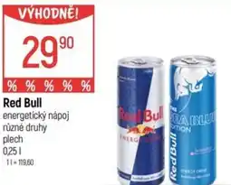 Globus Red Bull energetický nápoj nabídka