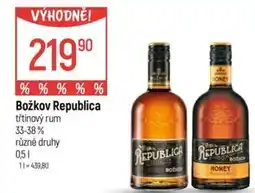 Globus Božkov Republica třtinový rum nabídka