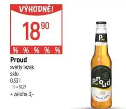 Globus Proud světlý ležák nabídka
