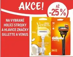 Globus Na vybrané holící strojky a hlavice značky gillette a venus nabídka