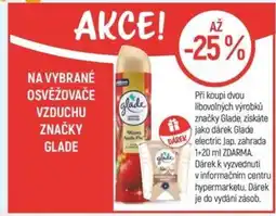 Globus Na vybrané osvěžovače vzduchu značky glade nabídka