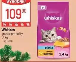 Globus Whiskas granule pro kočky nabídka
