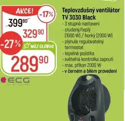 Globus Teplovzdušný ventilátor TV 3030 Black nabídka