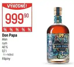 Globus Don Papa Alon rum 40% nabídka