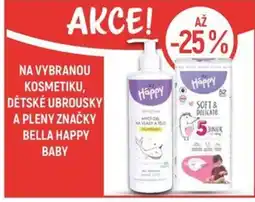 Globus Na vybranou kosmetiku, dětské ubrousky a pleny značky bella happy nabídka