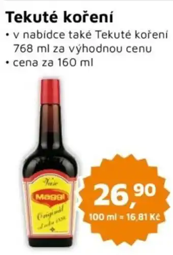 Můjobchod Tekuté koření nabídka