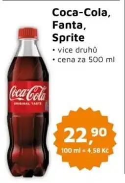 Můjobchod Coca-Cola, Fanta, Sprite nabídka