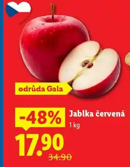 Lidl Jablka červená nabídka