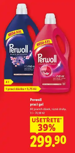 Lidl Perwoll prací gel nabídka