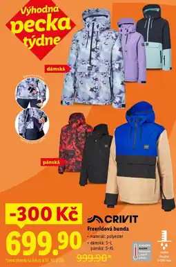 Lidl Freeridová bunda nabídka